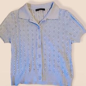 Brandy melville collared knit top